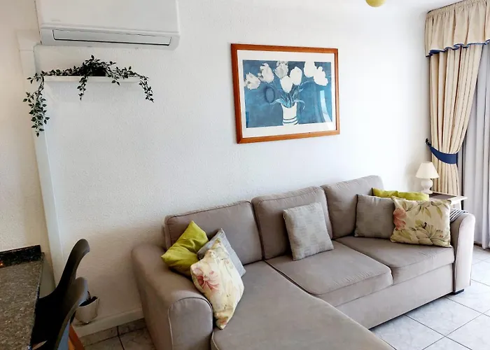 First Line Los Geranios Ocean View Apartment Air Conditioned 50 M From La Pinta Beach